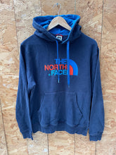 Vintage Y2K The North Face navy blue red spell out embroidered hoodie size small